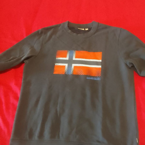 Napapijri men's black sweatshirt like new, size XL