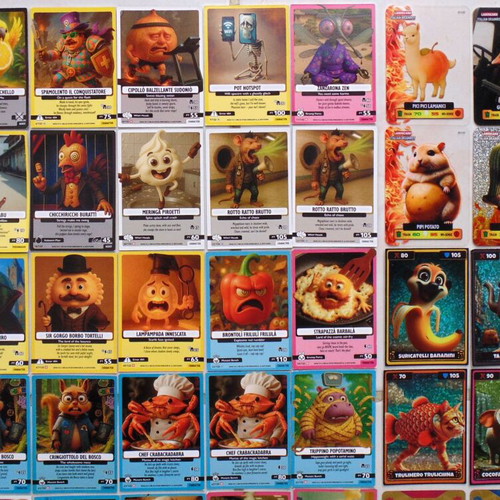 Skifidol Italian Brainrot Panini collectible cards pack of 64 like new
