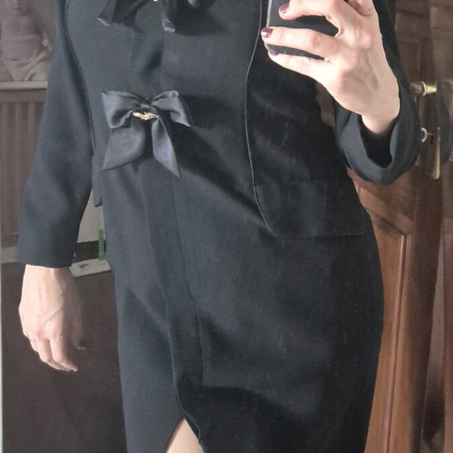 Women's dress used, black, size 46