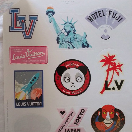 Louis Vuitton stickers new, collectible set of 28 pieces