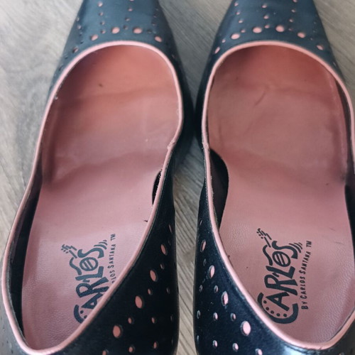 Carlos by Carlos Santana Stilettos black-pink leather like new