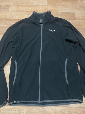 Salewa men's zip fleece jacket like new, size L, black