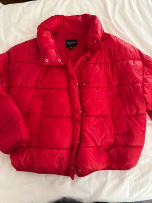 Stradivarius red jacket used, size L