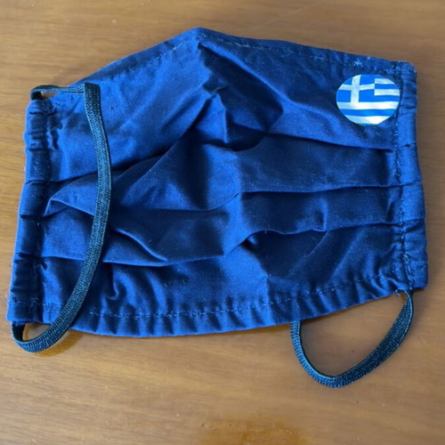 Protective mask with Greek flag like new