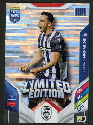 Panini FIFA 365 Adrenalyn XL Limited Edition Giannis Michailidis PAOK like new