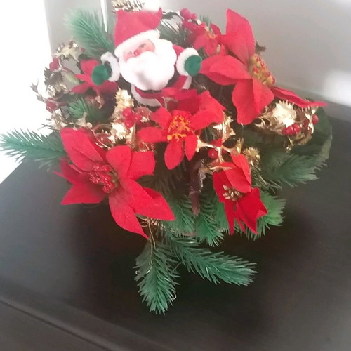 Decorative Christmas basket new, tabletop