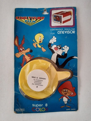 Cinevisor Film Super 8 Wile E. Coyote Inventions like new