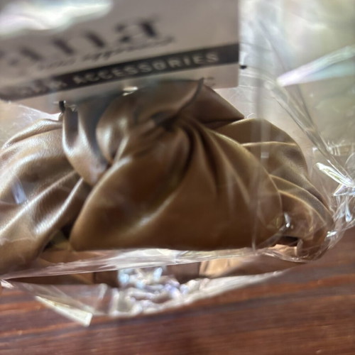 Headband new, brown leatherette