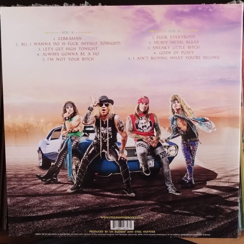 Steel Panther Heavy Metal Rules LP limited edition signed