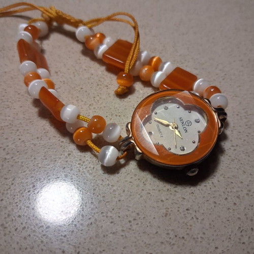 Senlon Vintage Quartz Watch Bracelet like new, boho style