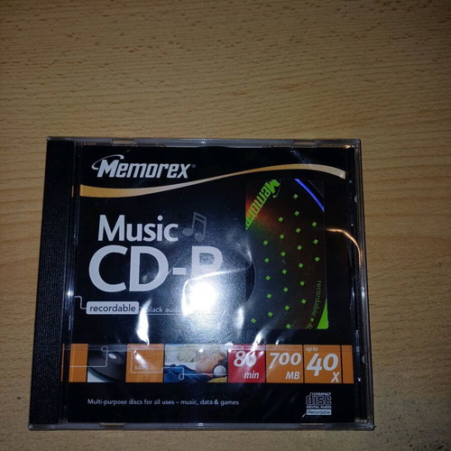 Music CD for recording new