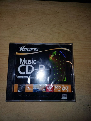 Music CD for recording new