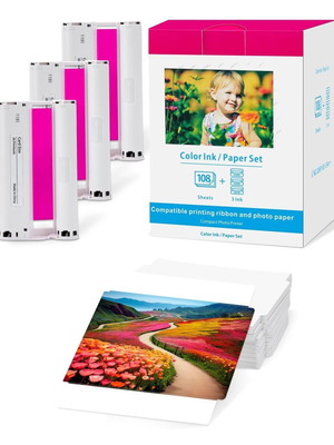Canon Selphy CP σετ με μελάνι και 108 φωτογραφικά χαρτιά νέο