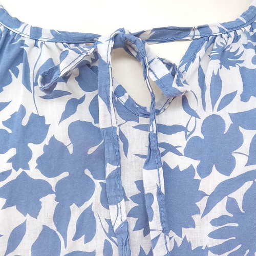 Mini cotton dress with very wide fit