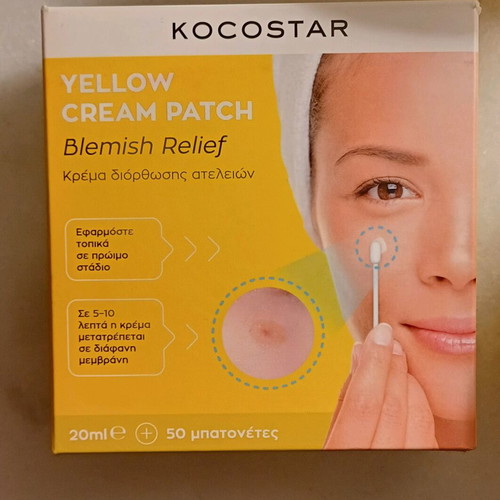 Kocostar Yellow Cream Patch blemish relief and Lierac pure salicylic acid 30ml used