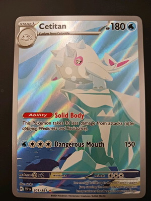 Cetitan Full Art Pokémon card new Surging sparks