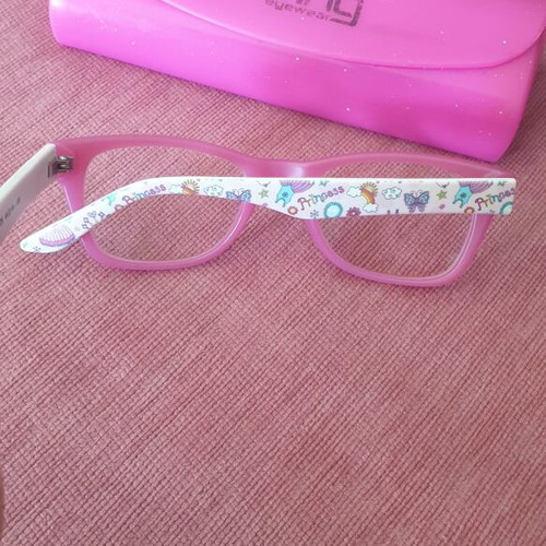 Swing princess children's myopia glasses frame like new pink multicolor