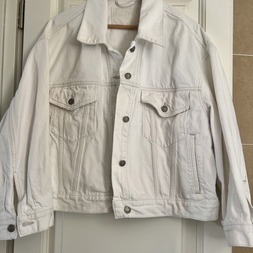 COS Denim Jacket, oversized, white
