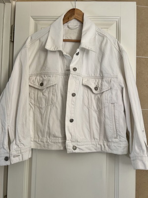 COS Denim Jacket, oversized, white