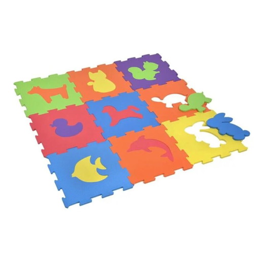 Children's floor puzzle animals like new 31.5x31.5cm 9 pieces