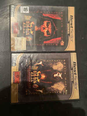 Diablo II and Diablo 2 expansion pack PC like new