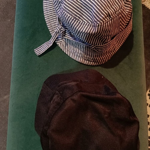 Marks and Spencer striped and double face cotton hats like new