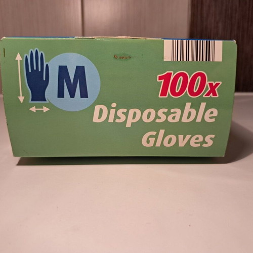 AquaPur Disposable Gloves box of 100, size M, new