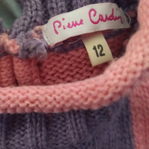 Pierre Cardin sweater for girl 12 months like new, pink and purple