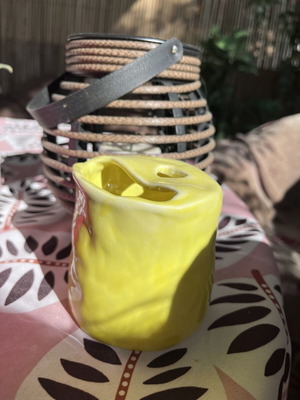 Handmade ceramic cup for freddo espresso and cappuccino like new