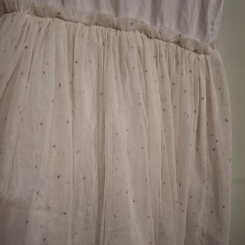 Dpam dress with tulle and flowers for 8 years old, like new