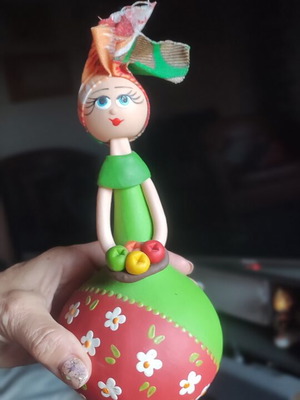 Handmade doll made from pumpkin new