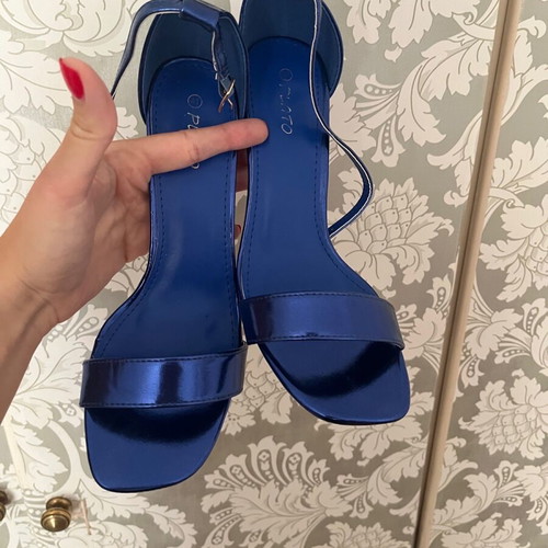 Blue sandals new, size 41