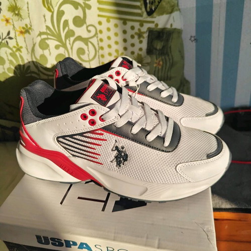 U.S. Polo Assn. Athletic Shoes New, Size 40, White Multicolor