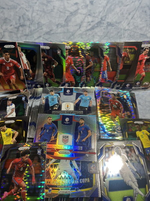 Σετ καρτών Panini Prizm Copa America 2024, βασικές, παράλληλες, εισαγωγικές, 40 rookie