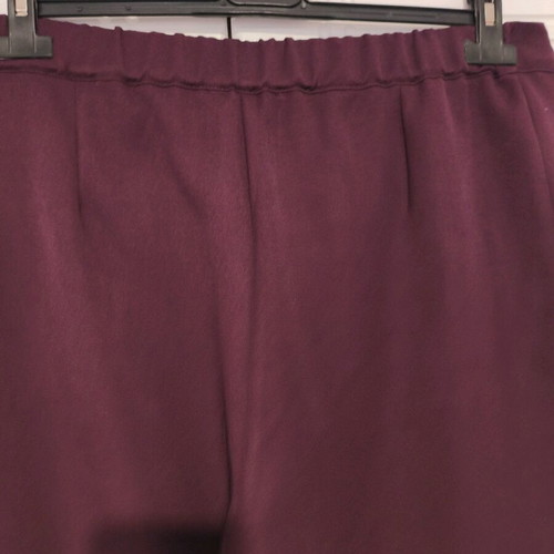 Plus Size S Pants new, crepe purple eggplant color