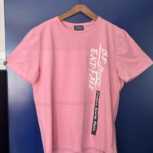 Pink unisex short-sleeve Paco & Co like new, size XXL