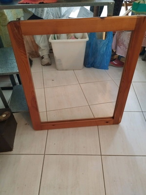 Wooden mirrors used, set of 2, 60cm x 70cm