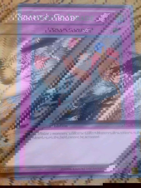 2) Tyrant's Tirade (Yugioh)