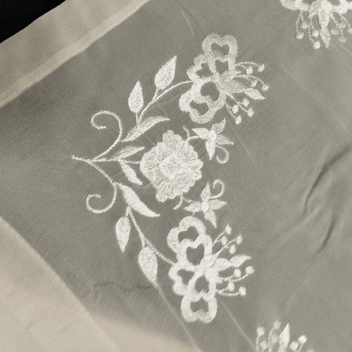 Handmade silk embroidery used, set of 3 pieces