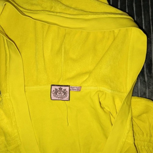 Juicy Couture velour beach dress tunic like new, yellow, size L
