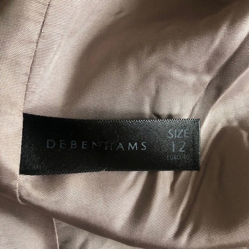 Debenhams wool coat used, size UK12, black