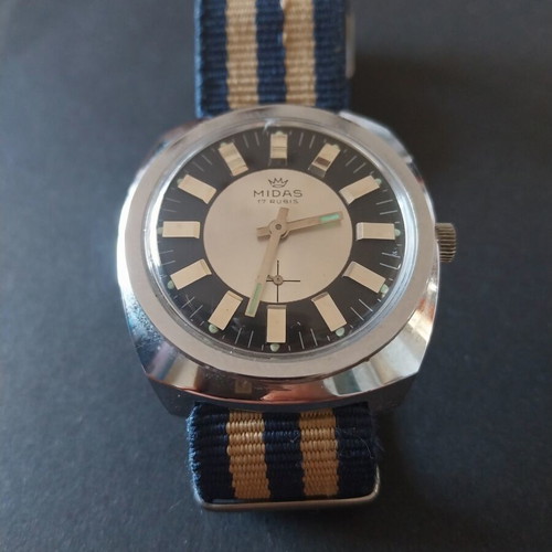 Midas men's mechanical wristwatch NOS like new