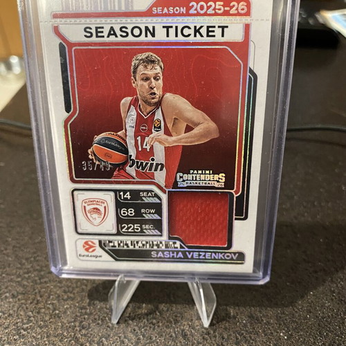 Sasha Vezenkov MVP Euroleague 2025-2026 patch card /49