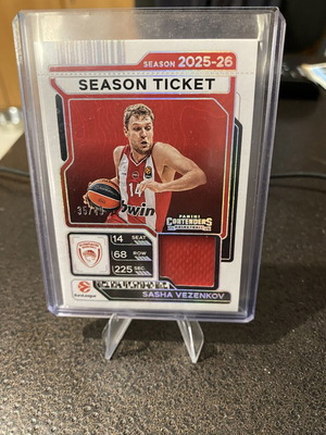 Sasha Vezenkov MVP Euroleague 2025-2026 patch card /49