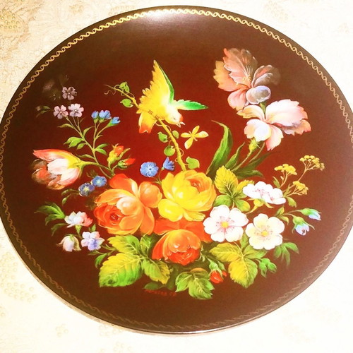 Bradex Fantasy wall plate collection 6pcs porcelain Russia 1991 new