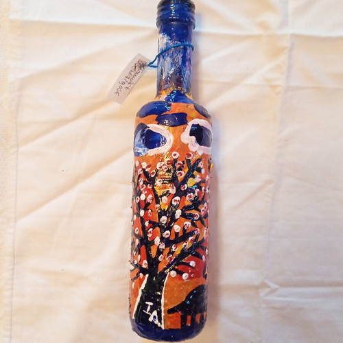 Physis Ioanart Handmade Glass Bottle New