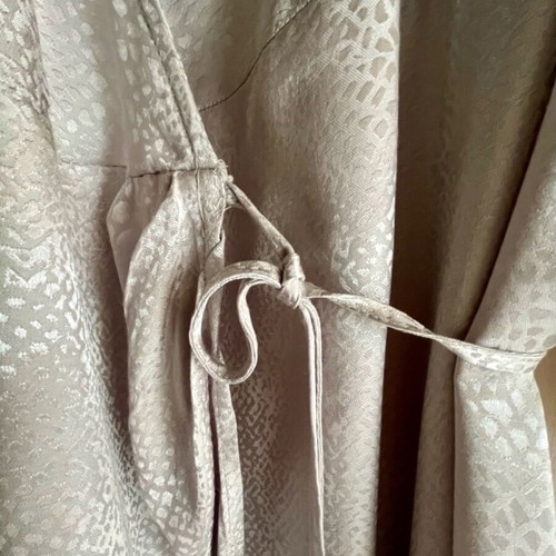 H&M silver wrap dress new with snake pattern
