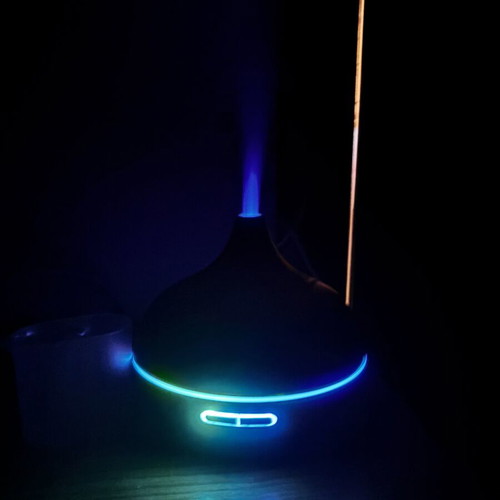 Aromatherapy diffuser with LED light and timer