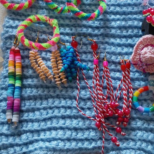 Handmade earrings new, unworn