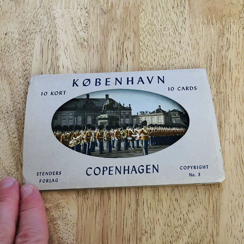 Vintage Copenhagen Postcard Folder set of 10 cards, excellent condition